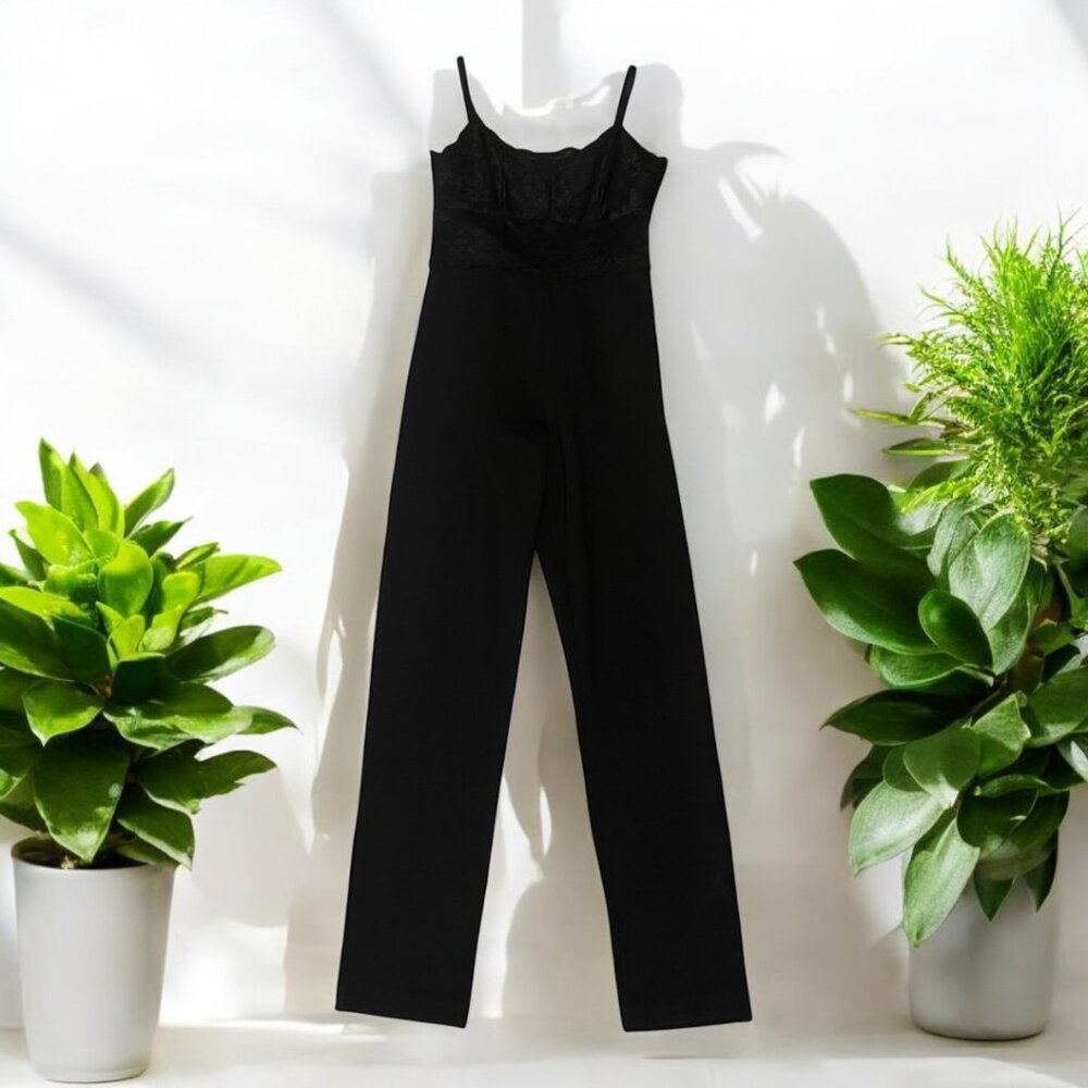 Black Lace Pant Jumpsuit – Size S NWOT